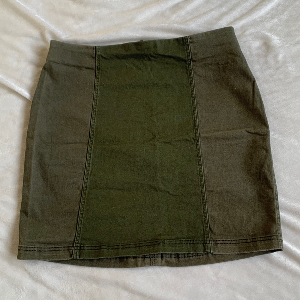 Sage green skirt